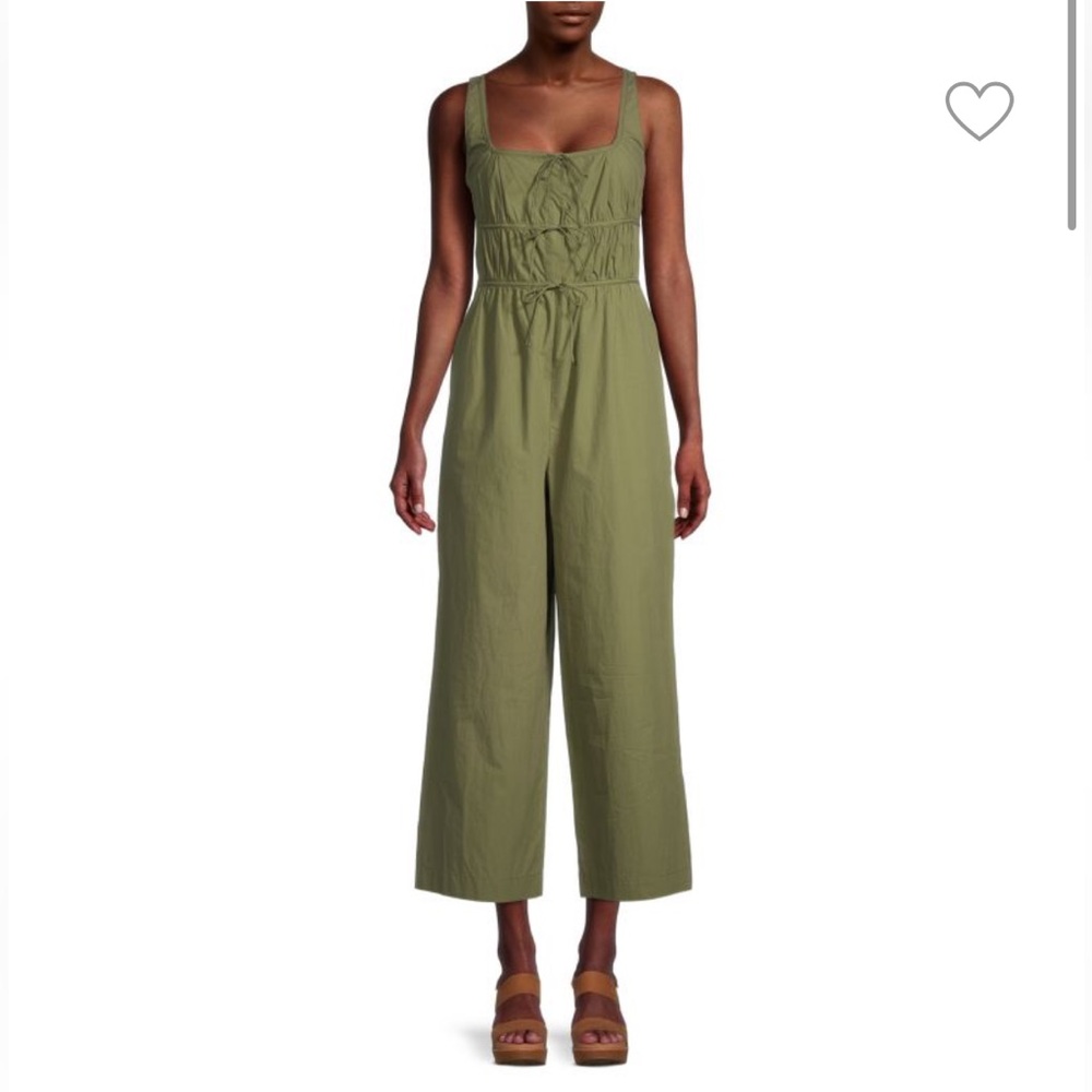 REBECCA TAYLOR‎ Poplin Silk blend Wide-Leg Jumpsuit size 4 - Picture 13 of 13